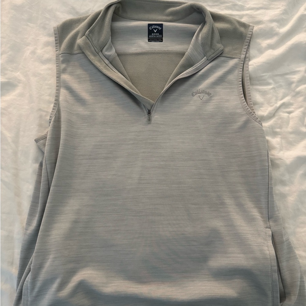 Callaway Golf - Quarter Zip Grey Vest - XLT - Like New Condition